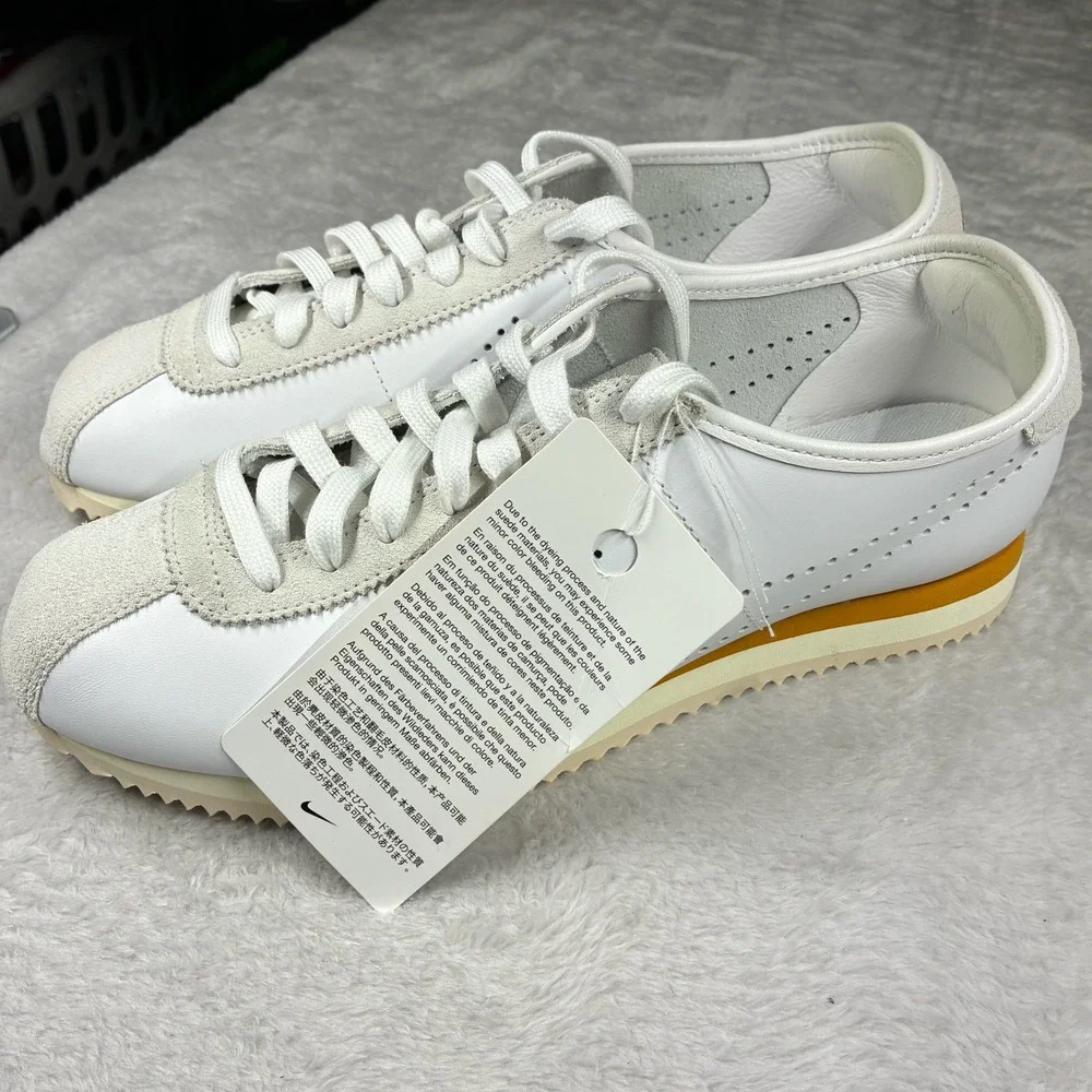 Brand New! Nike Cortez 23 SE White Leather Suede Sneakers